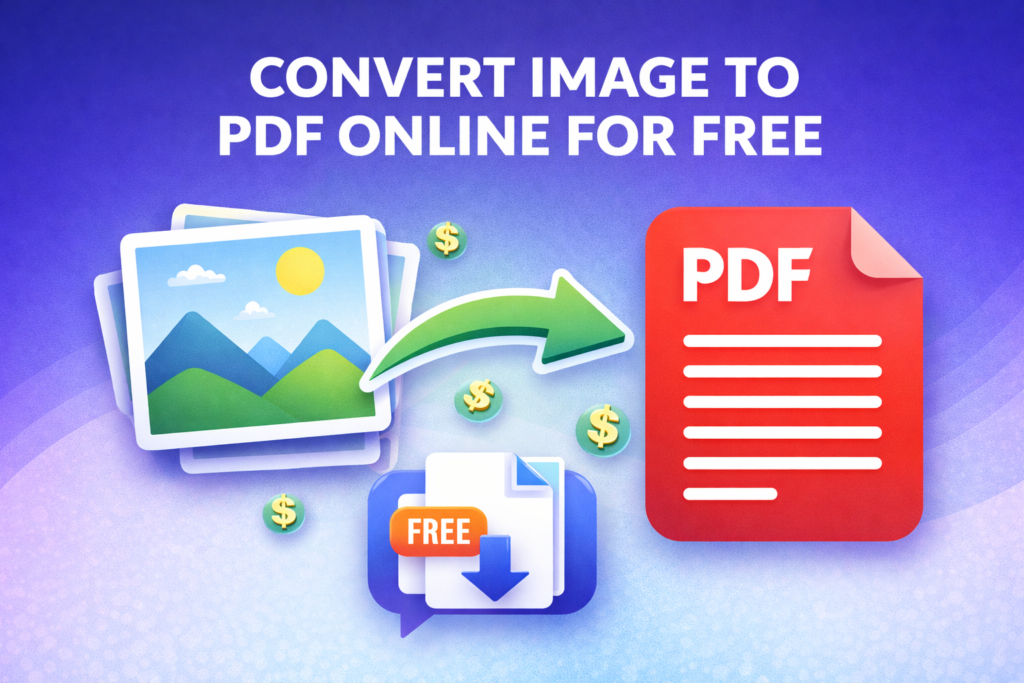 Convert image to PDF online for free – JPG and PNG files converted to PDF using an online tool